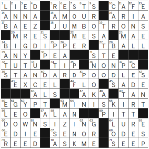 LA Times Crossword Answers Tuesday February 20th 2024