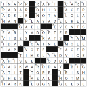 LA Times Crossword Answers Wednesday February 28th 2024
