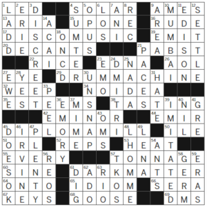 LA Times Crossword Answers Monday March 11th 2024