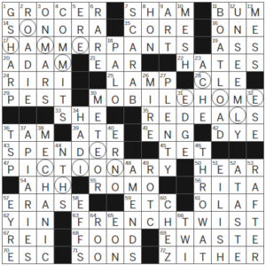 LA Times Crossword Answers Thursday March 14th 2024