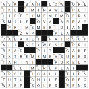 LA Times Crossword Answers Tuesday March 19th 2024