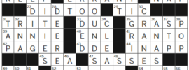 LA Times Crossword Answers Wednesday March 20th 2024